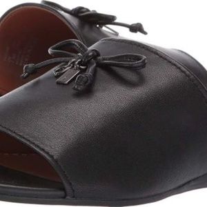 Coach Women's Tassel Slide Sandal Leather